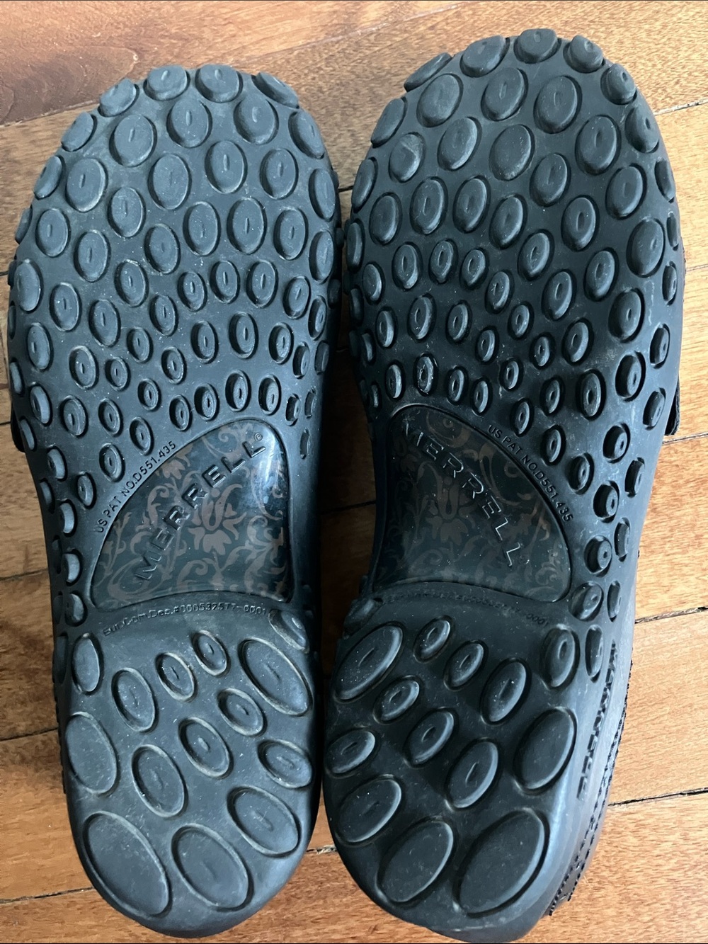 Merrell Plaza Bandeau Mary Jane Black Leather Shoes Womens 10 - Picture 9 of 12